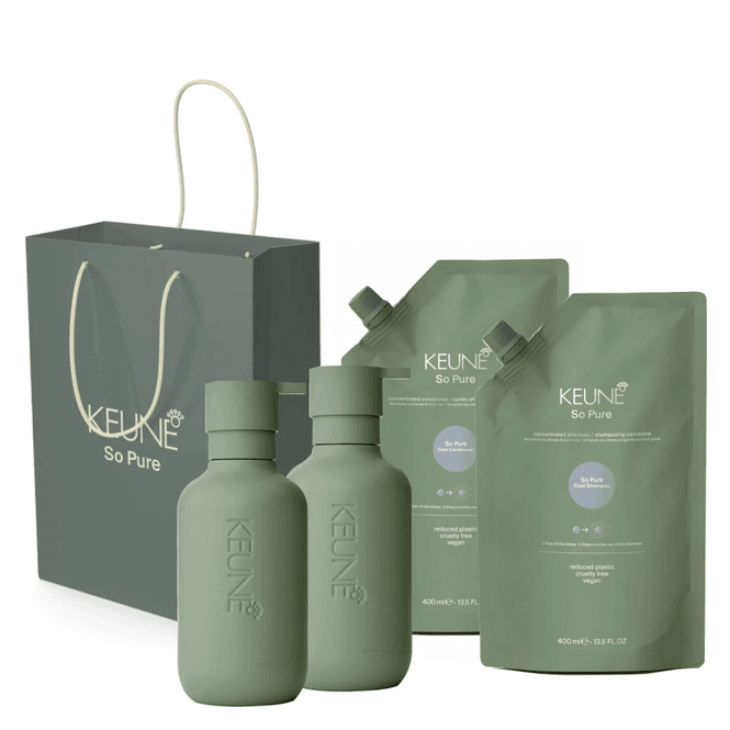Hovedbilde So Pure Cool shampoo & balsam + pumpeflasker ...
